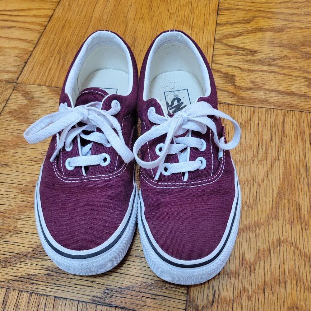 Vans Authentic Canvas Sneaker-Dark Red